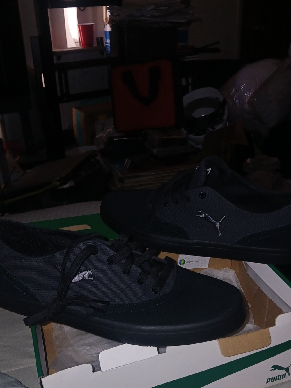 Puma Men’s Black Low-Top Sneakers